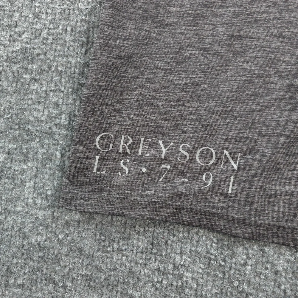 Greyson Shirt Mens Medium Gray Guide Sport Long Sleeve Brrr Performance Tee Golf